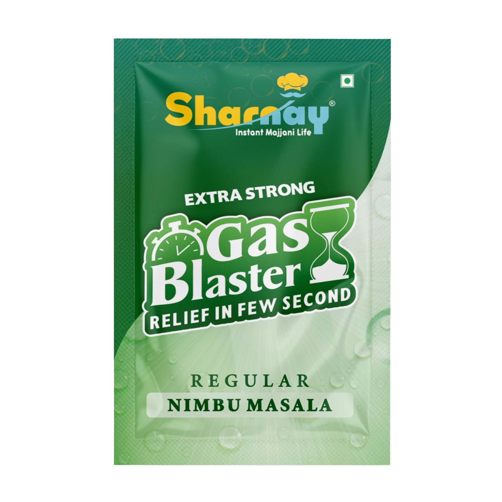 SHARNAY Gas Blaster Nimbu Masala Soda Premix 1 Qty | Instant Lemon Masala Soda Drink Mix l Gas & Acidity Relief