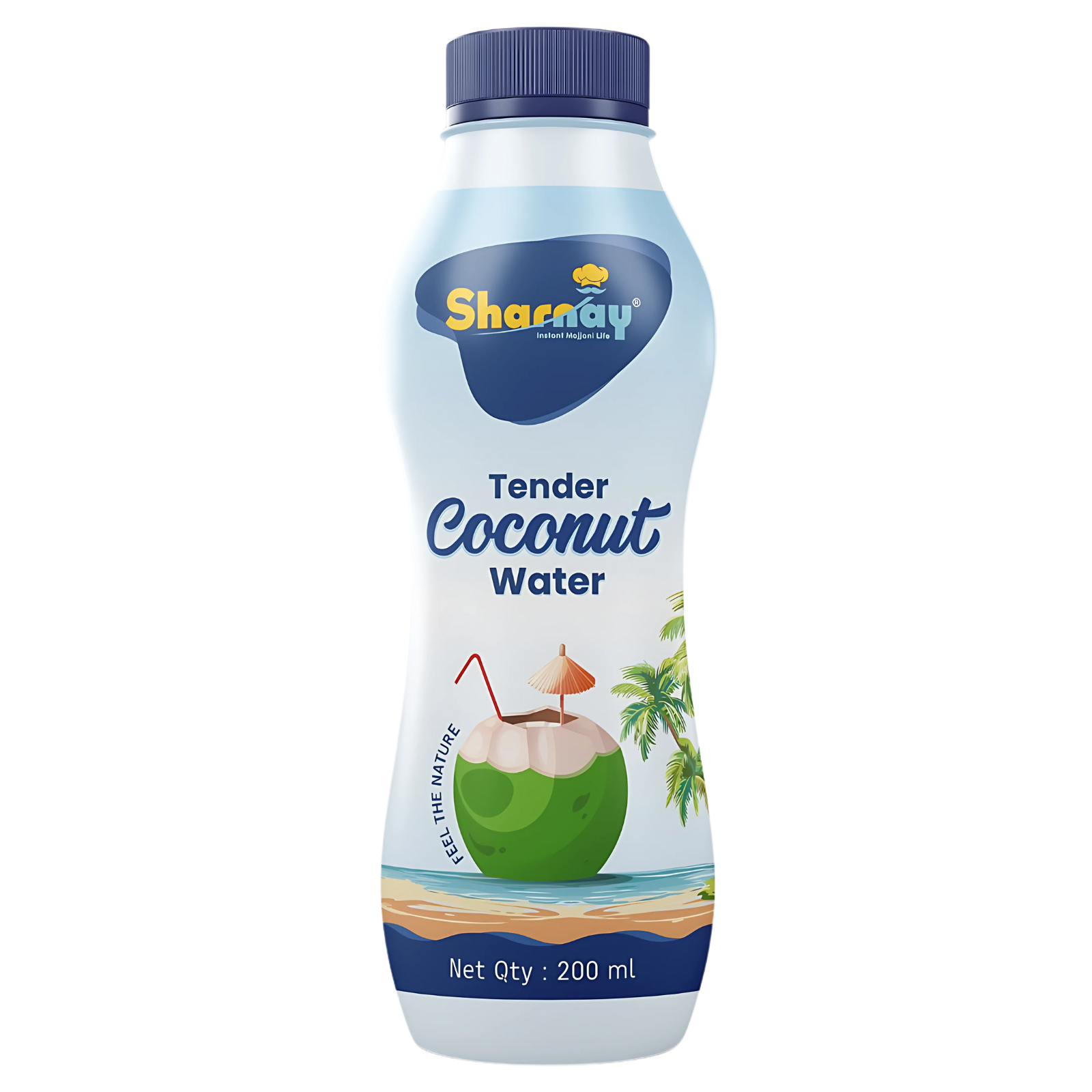 SHARNAY Natural Tender Coconut Water | Ready-to-Drink Hydration Beverage 1 Qty| Rich in Natural Electrolytes | 200ml