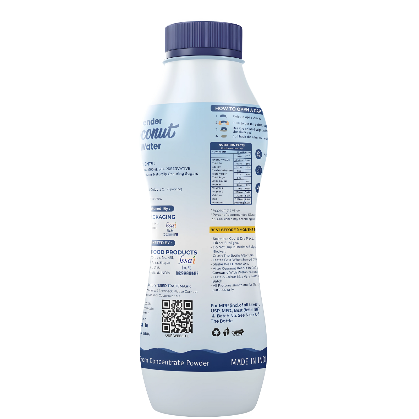 SHARNAY Natural Tender Coconut Water | Ready-to-Drink Hydration Beverage 1 Qty| Rich in Natural Electrolytes | 200ml - Image 2