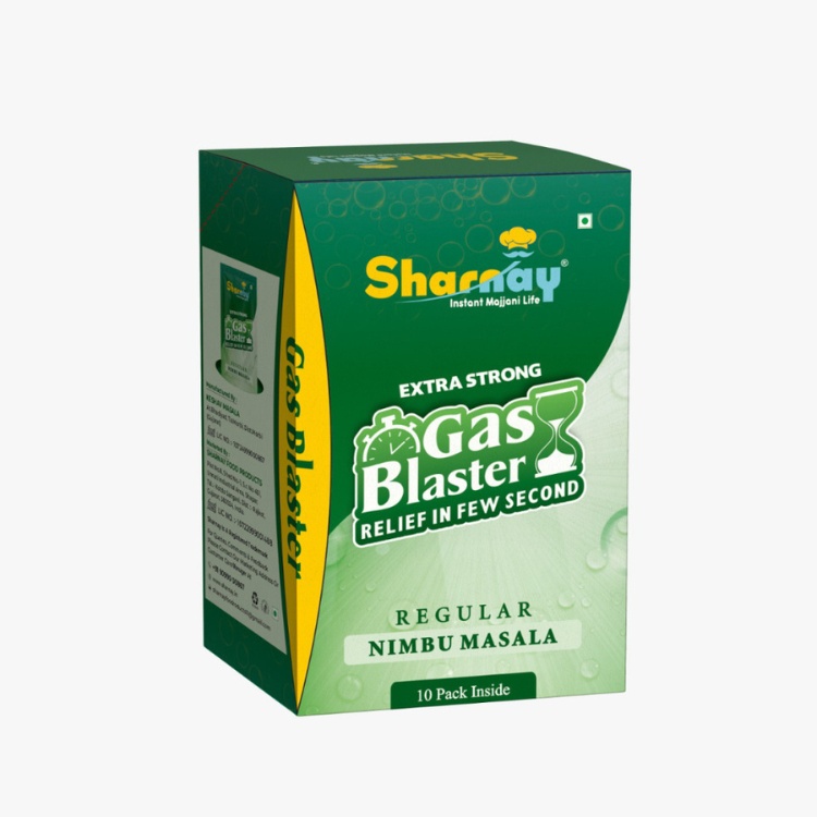 SHARNAY Gas Blaster Nimbu Masala Soda Premix 1 Qty | Instant Lemon Masala Soda Drink Mix l Gas & Acidity Relief - Image 2